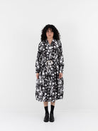 Hannoh Wessel Dress Ronya in Black Flower - HANNOH at Worthwhile - shop DRESS