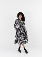 Hannoh Wessel Dress Ronya in Black Flower - HANNOH at Worthwhile - shop DRESS