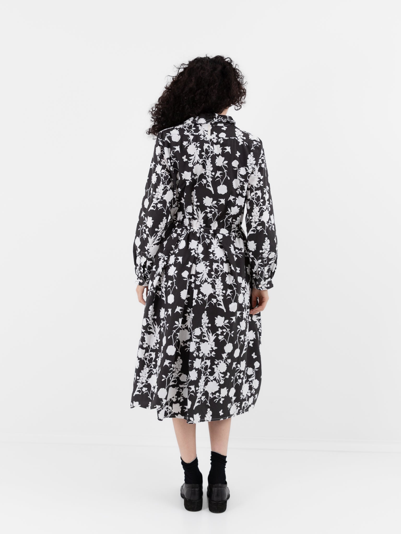 Hannoh Wessel Dress Ronya in Black Flower - HANNOH at Worthwhile - shop DRESS