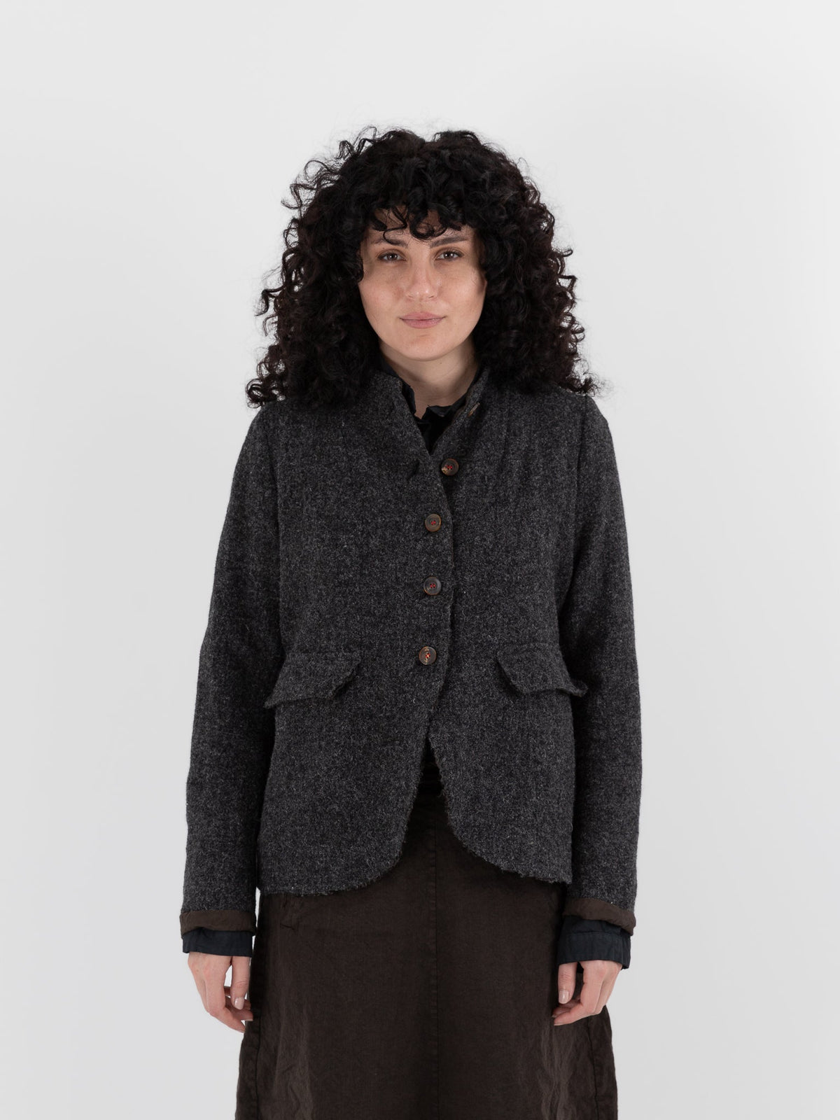 Hannoh Wessel Jacket Victoria in Charcoal - HANNOH at Worthwhile - shop JACKET