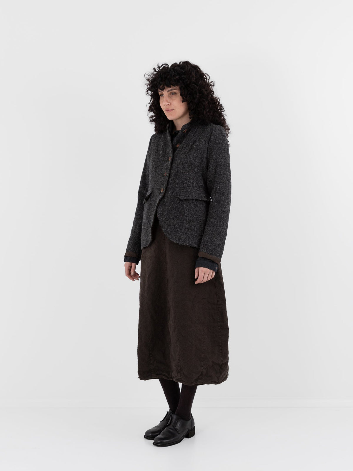 Hannoh Wessel Jacket Victoria in Charcoal - HANNOH at Worthwhile - shop JACKET