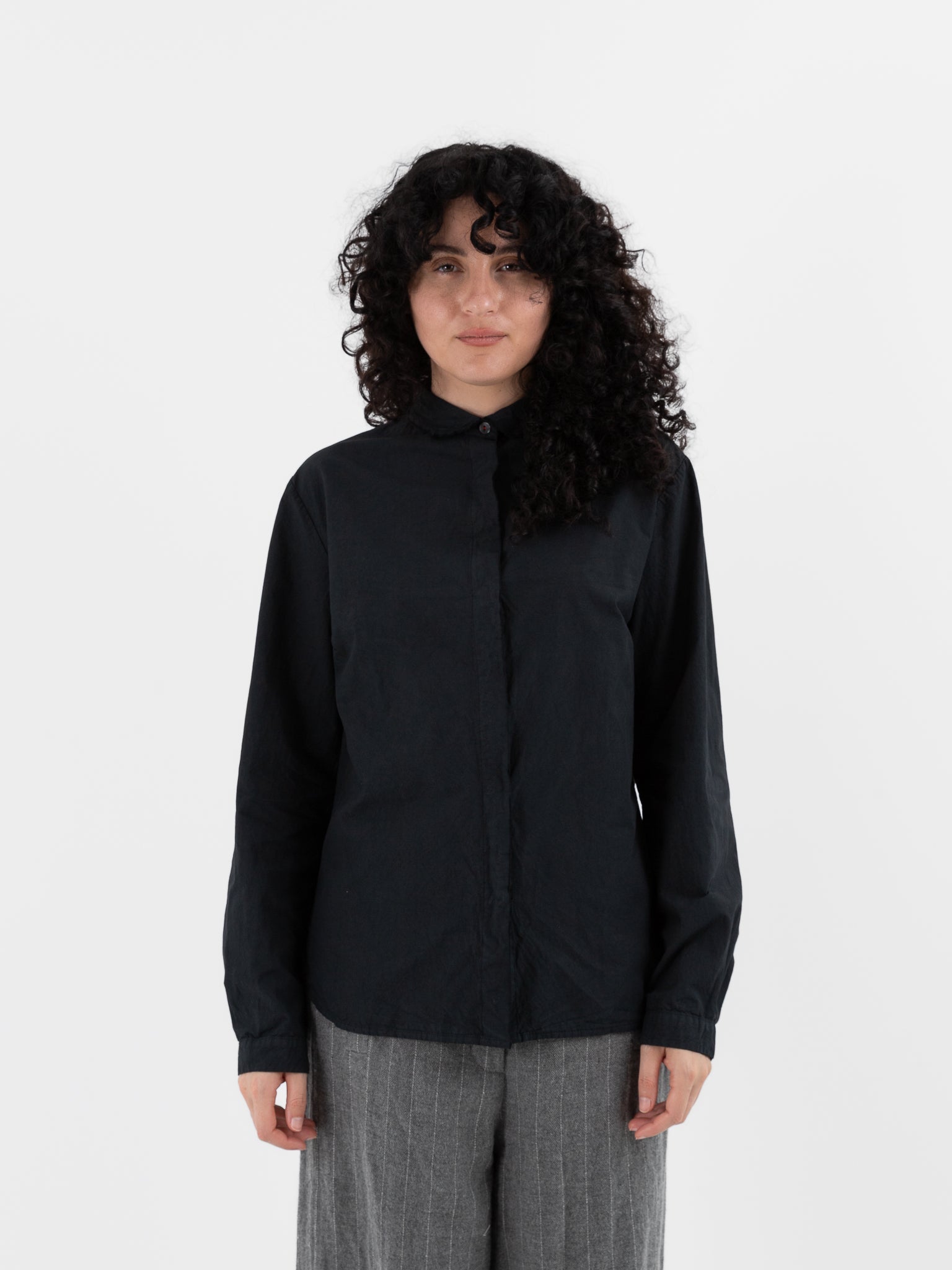 Hannoh Wessel Shirt Christina in Black - HANNOH at Worthwhile - shop TOP