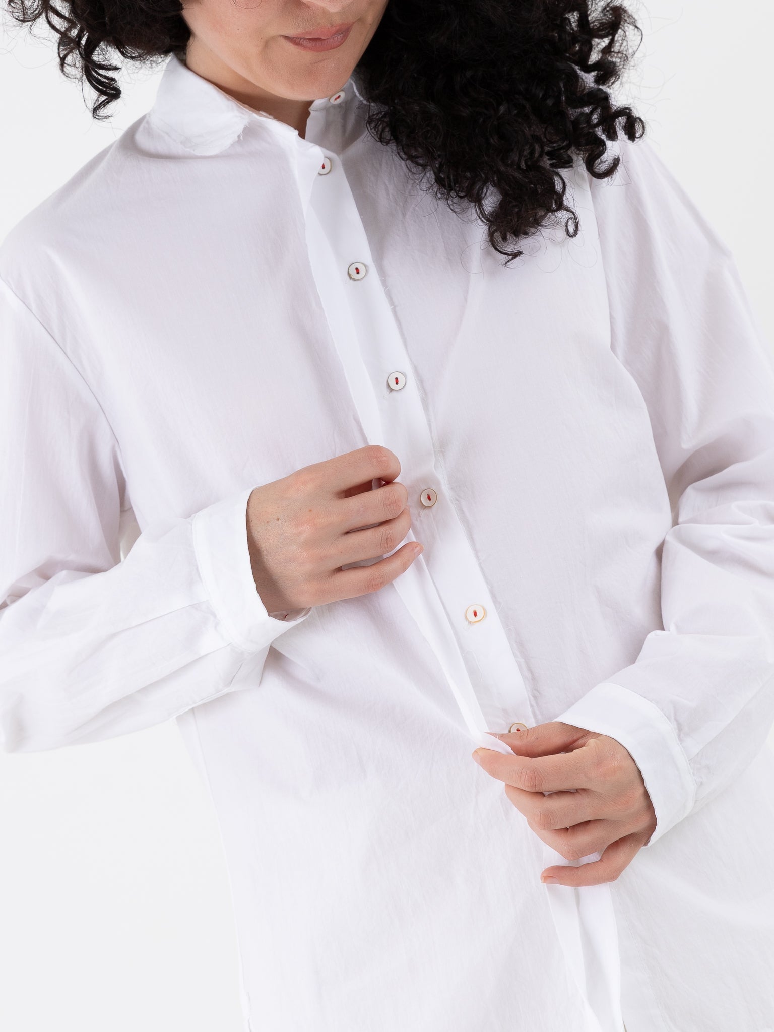 Hannoh Wessel Shirt Christina in White - HANNOH at Worthwhile - shop TOP