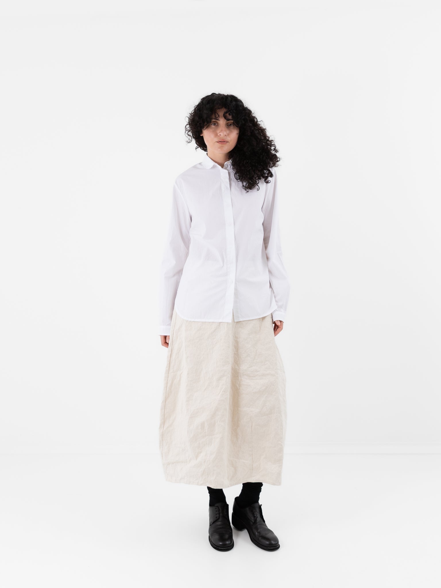Hannoh Wessel Shirt Christina in White - HANNOH at Worthwhile - shop TOP
