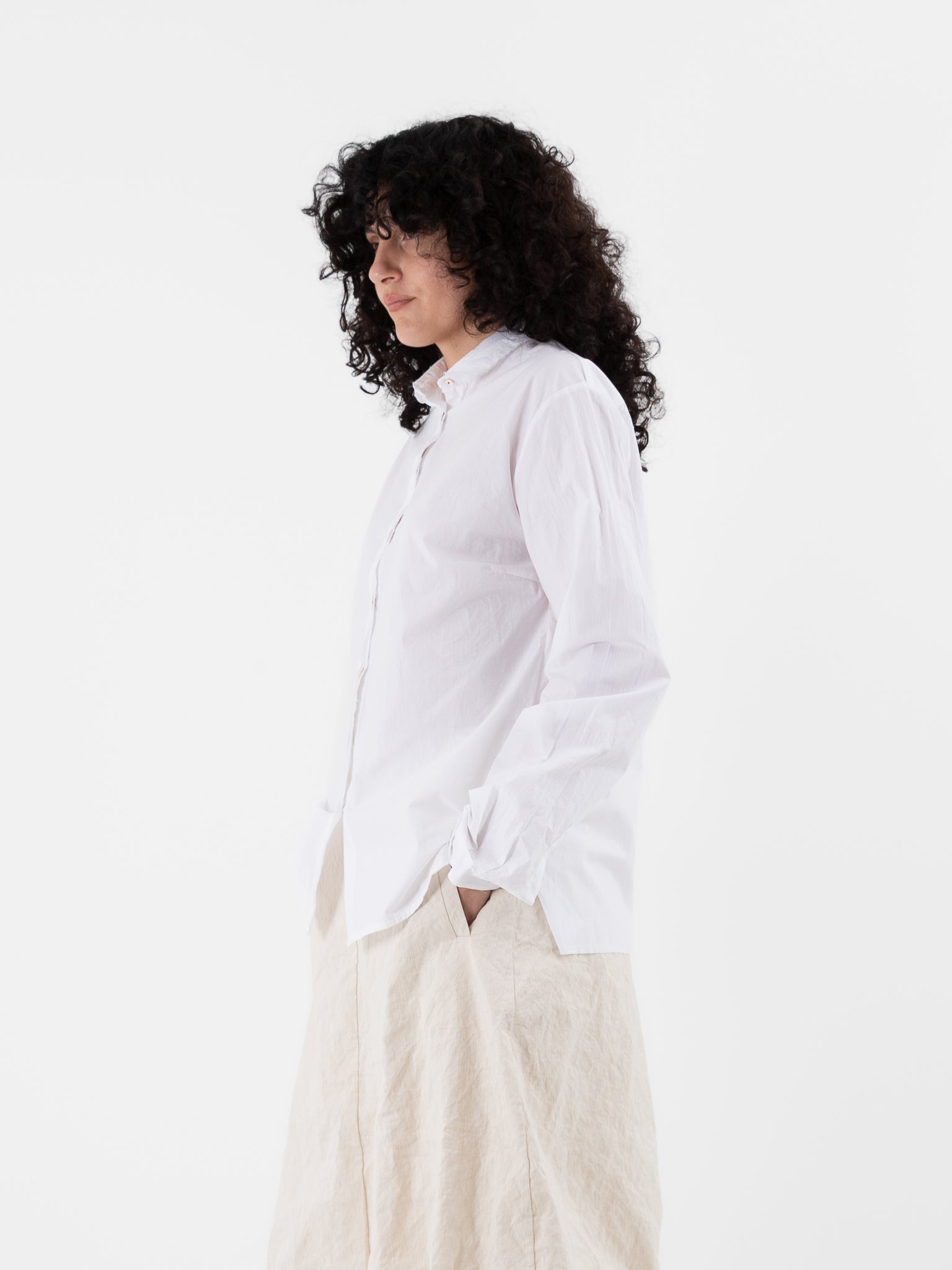 Hannoh Wessel Shirt Christina in White - HANNOH at Worthwhile - shop TOP
