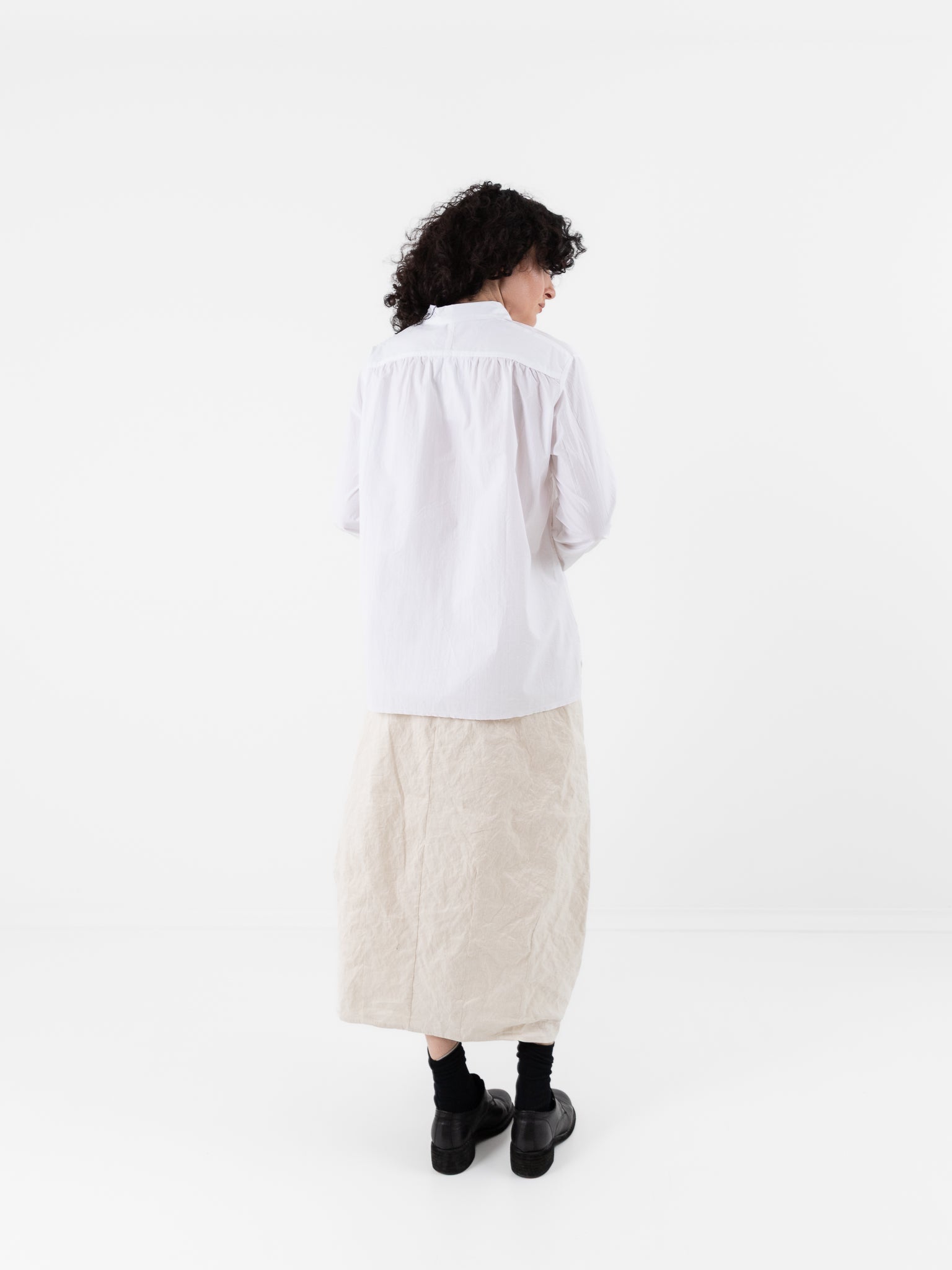 Hannoh Wessel Shirt Christina in White - HANNOH at Worthwhile - shop TOP