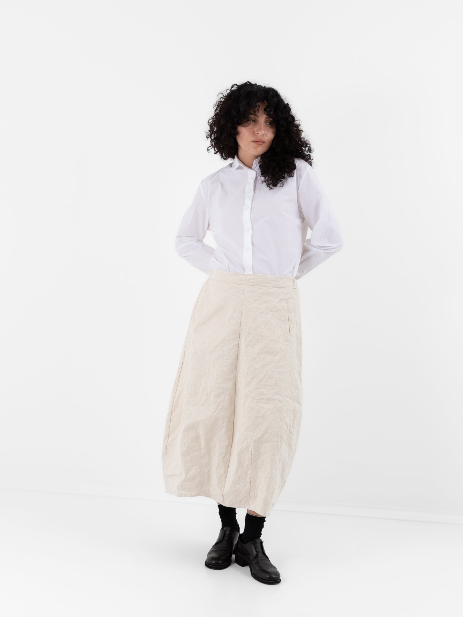 Hannoh Wessel Skirt Juliette in Natural - HANNOH at Worthwhile - shop SKIRT