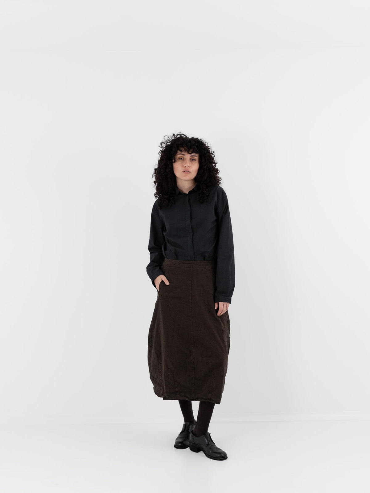 Hannoh Wessel Skirt Juliette in Sepia - HANNOH at Worthwhile - shop SKIRT