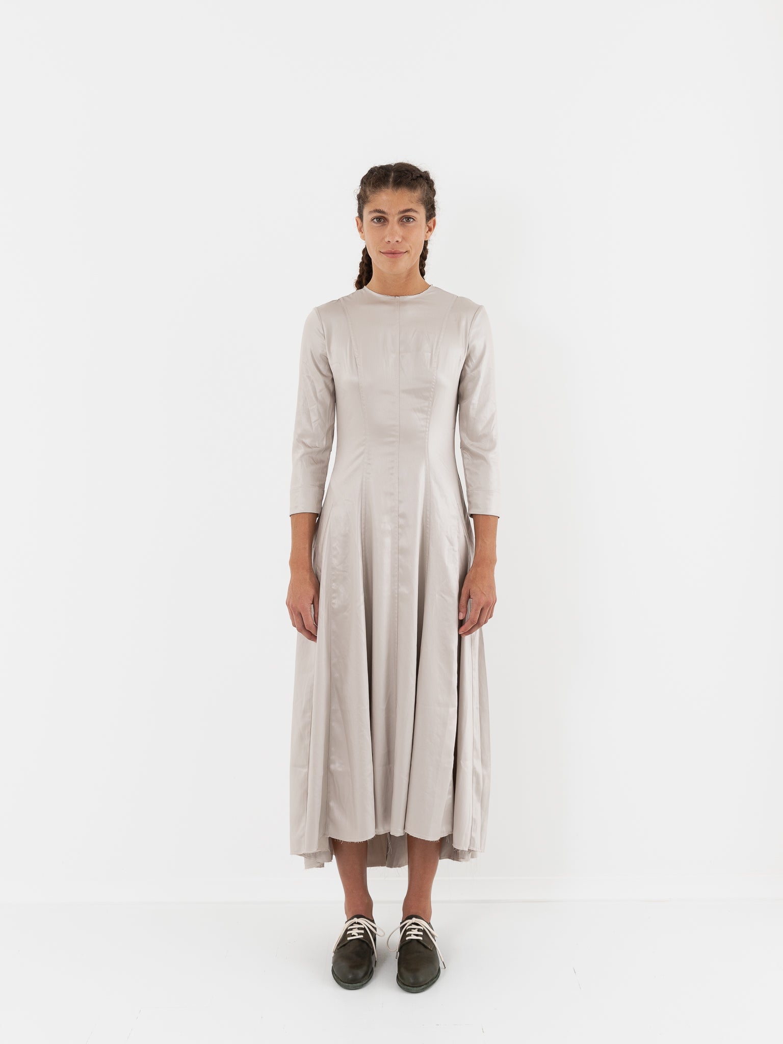 Hazel Brown Felled Seam Dress - Worthwhile