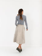 Hazel Brown Leather Wrap Skirt - Worthwhile