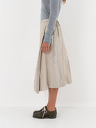 Hazel Brown Leather Wrap Skirt - Worthwhile - HAZEL BROWN