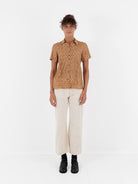 Hazel Brown Pintuck Blouse - Worthwhile
