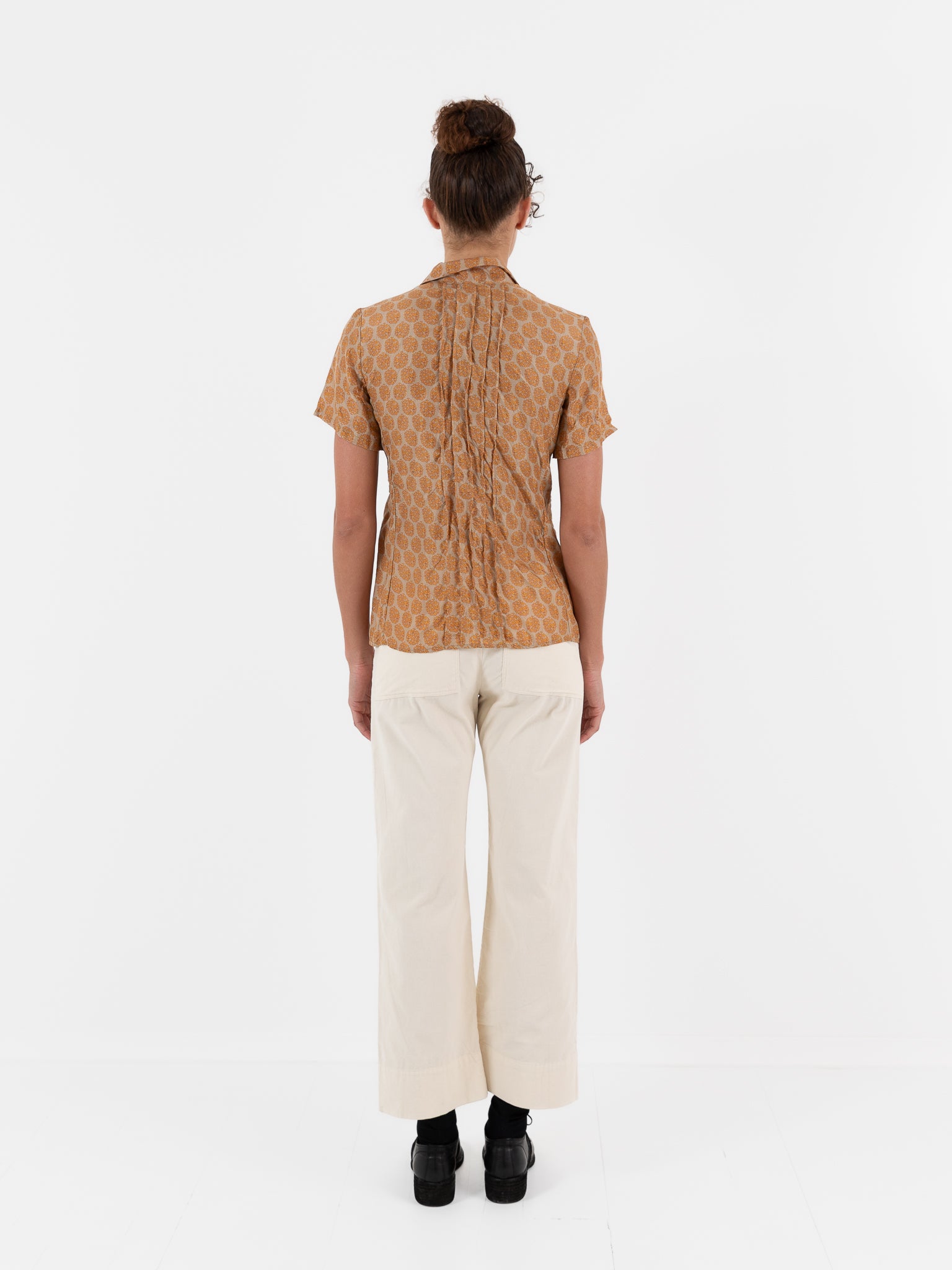 Hazel Brown Pintuck Blouse - Worthwhile