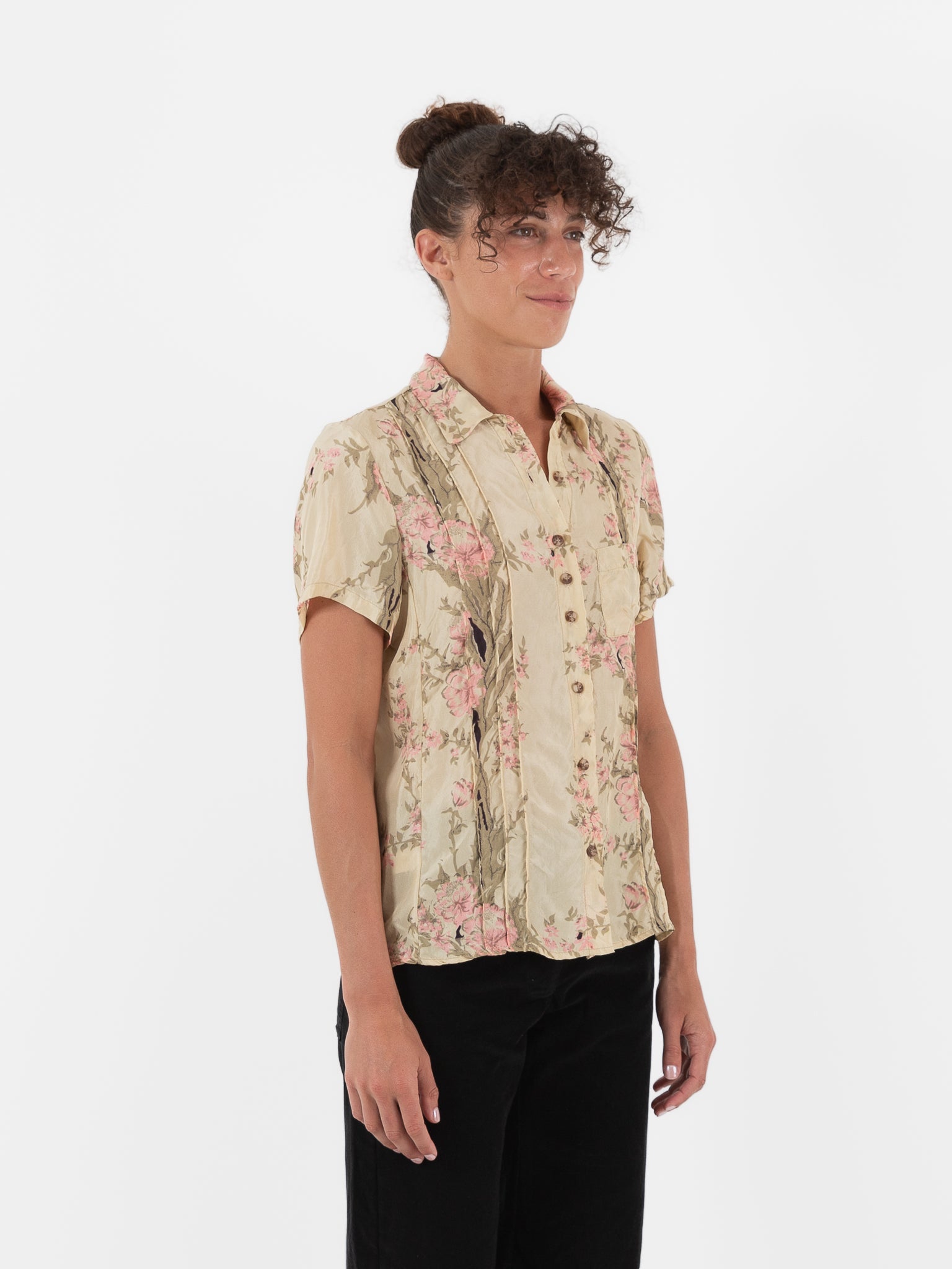 Hazel Brown Pintuck Blouse - Worthwhile