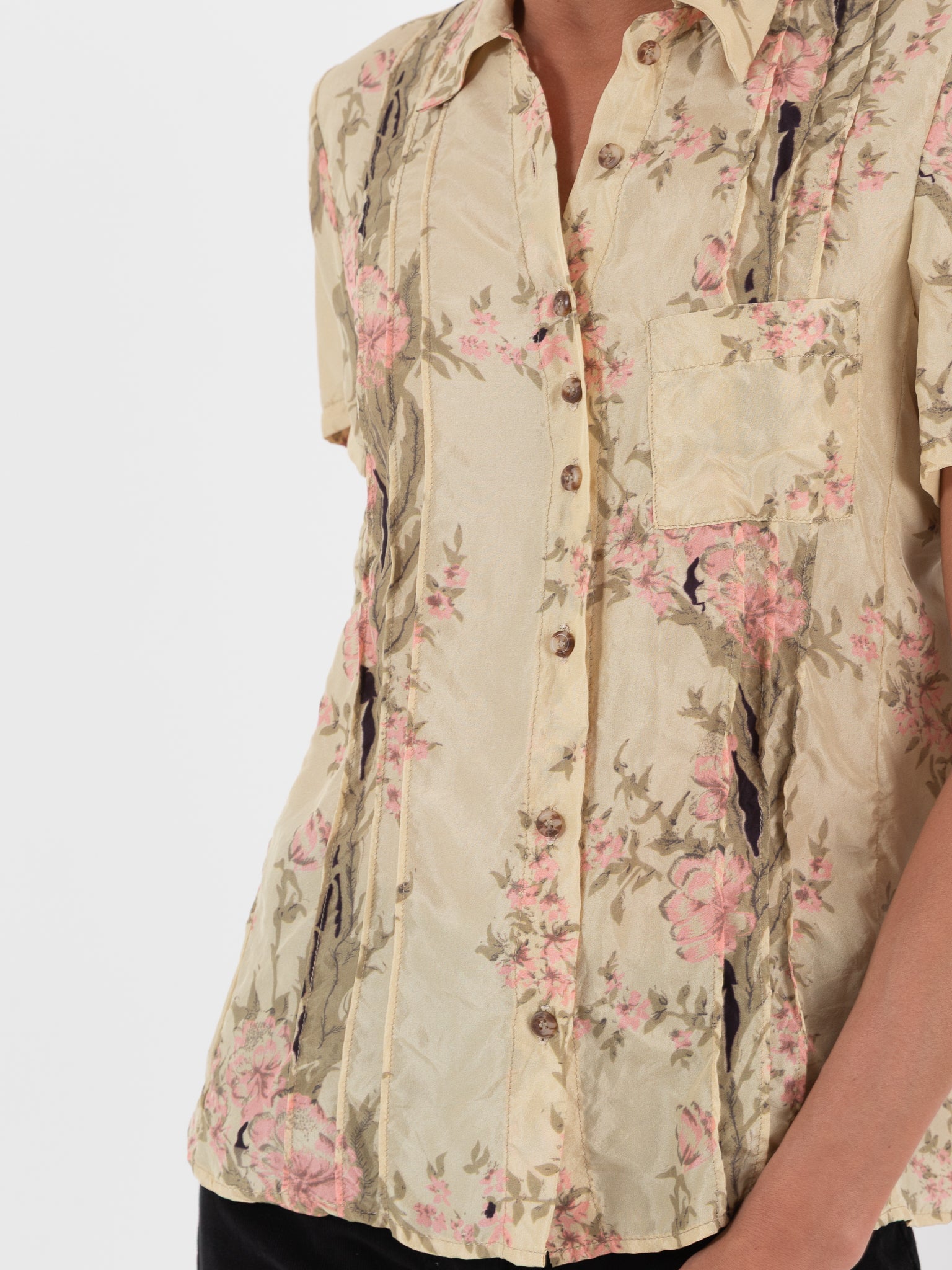 Hazel Brown Pintuck Blouse - Worthwhile