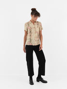 Hazel Brown Pintuck Blouse - Worthwhile