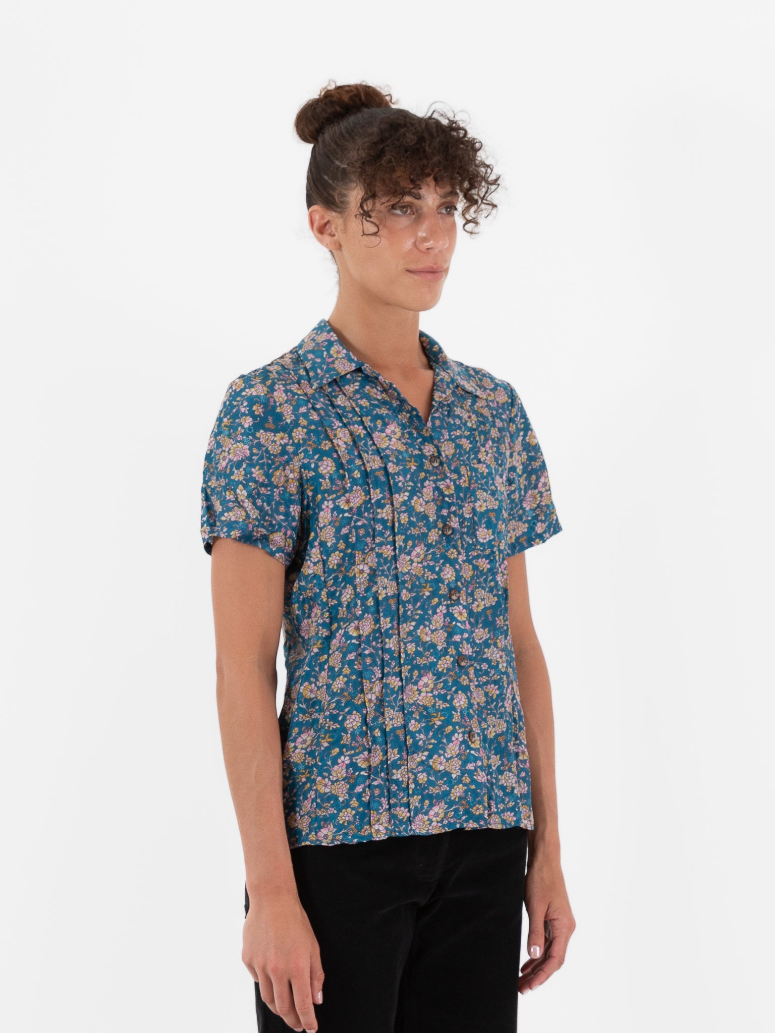 Hazel Brown Pintuck Blouse - Worthwhile