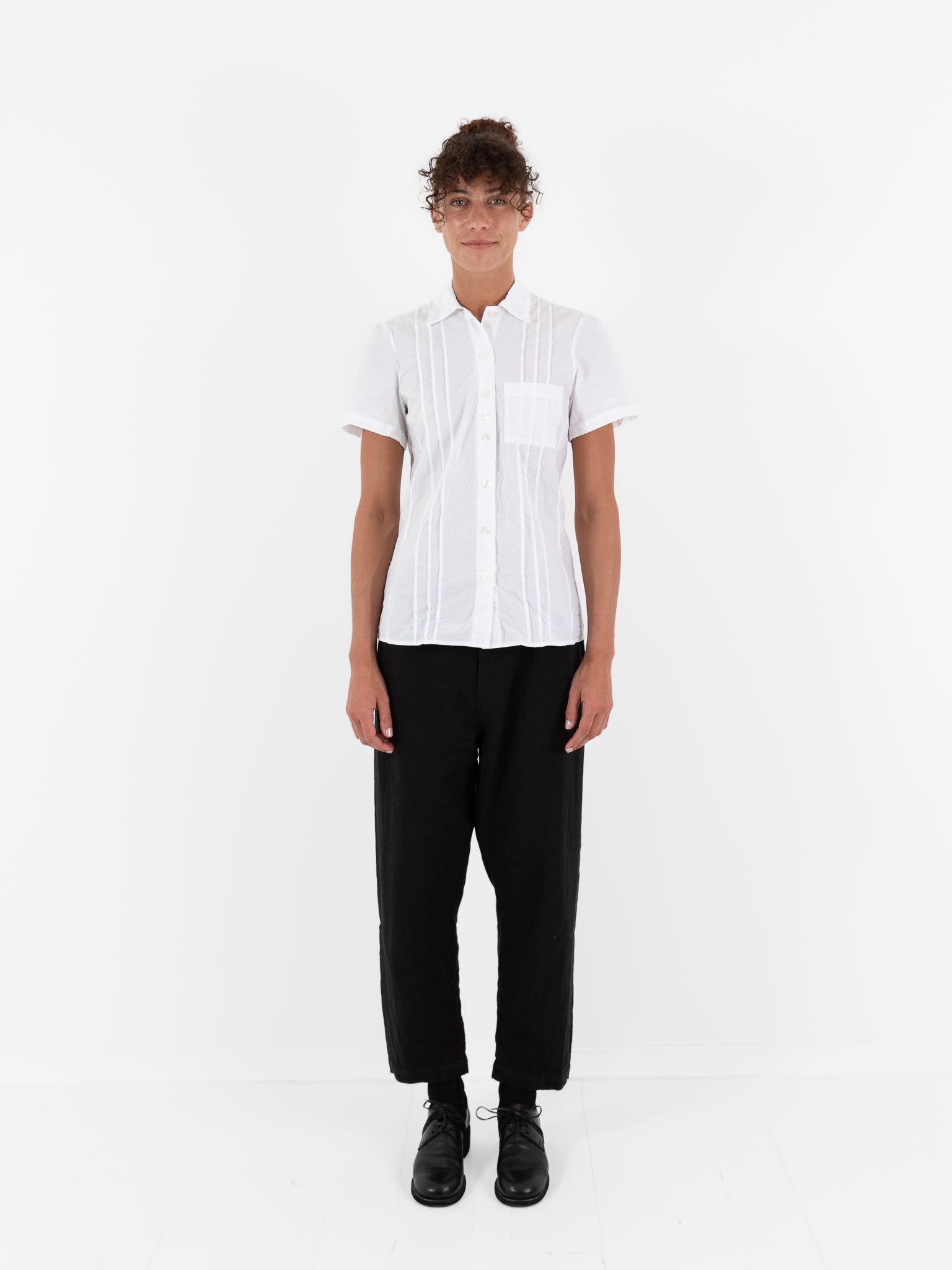 Hazel Brown Pintuck Blouse - Worthwhile