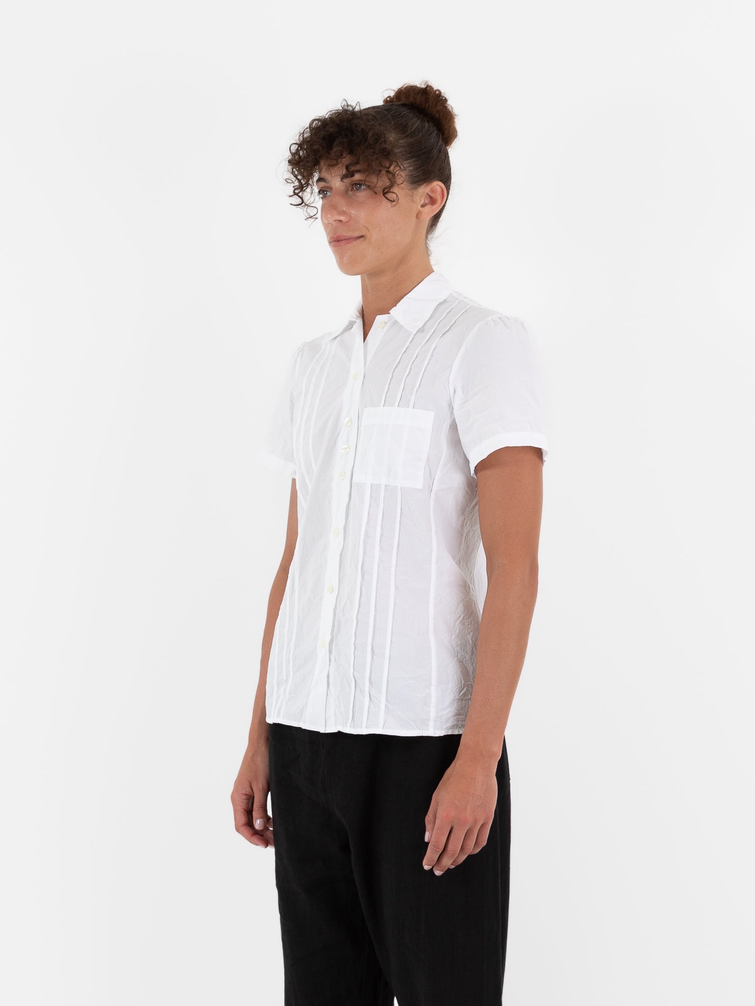 Hazel Brown Pintuck Blouse - Worthwhile