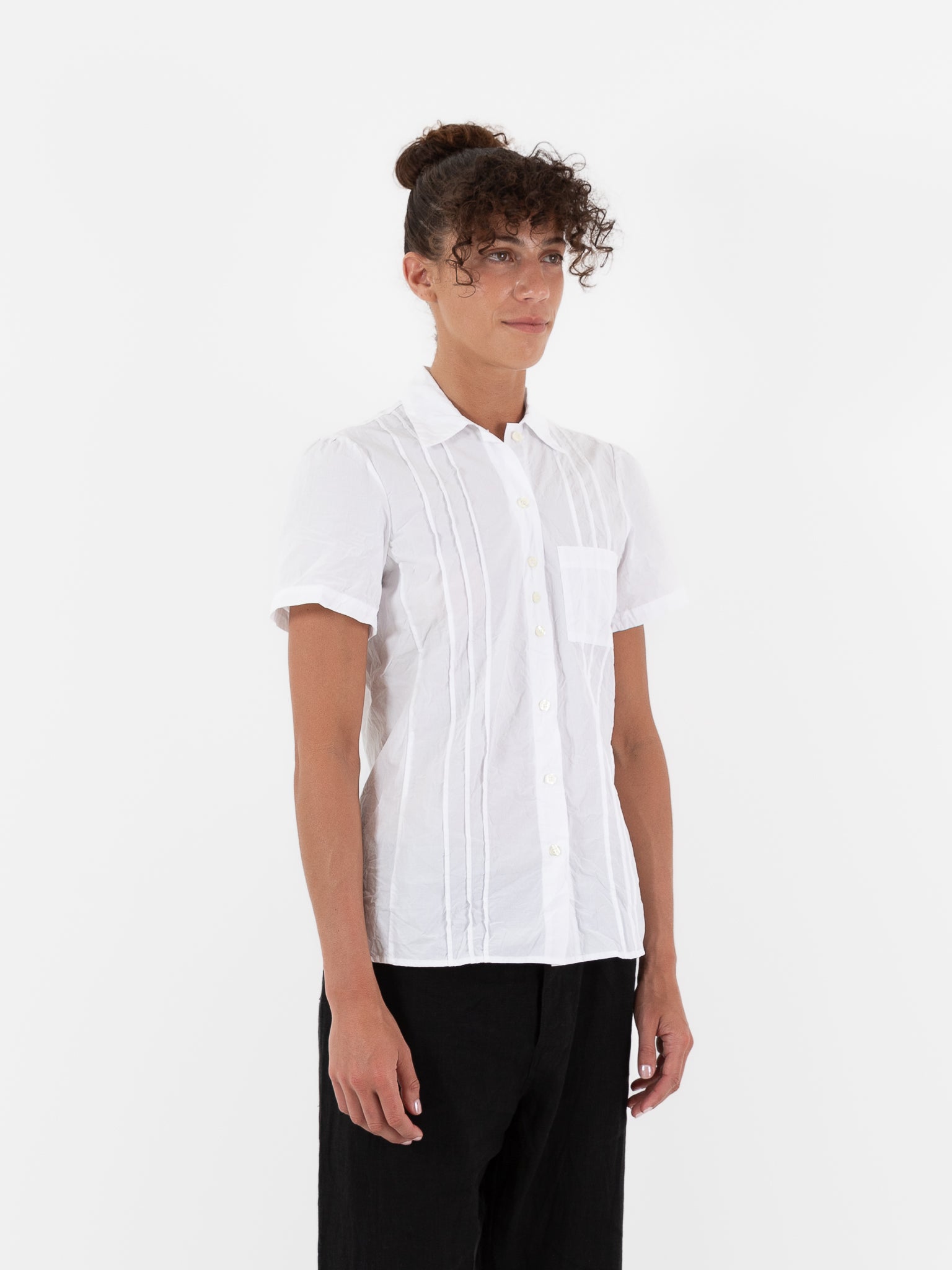 Hazel Brown Pintuck Blouse - Worthwhile