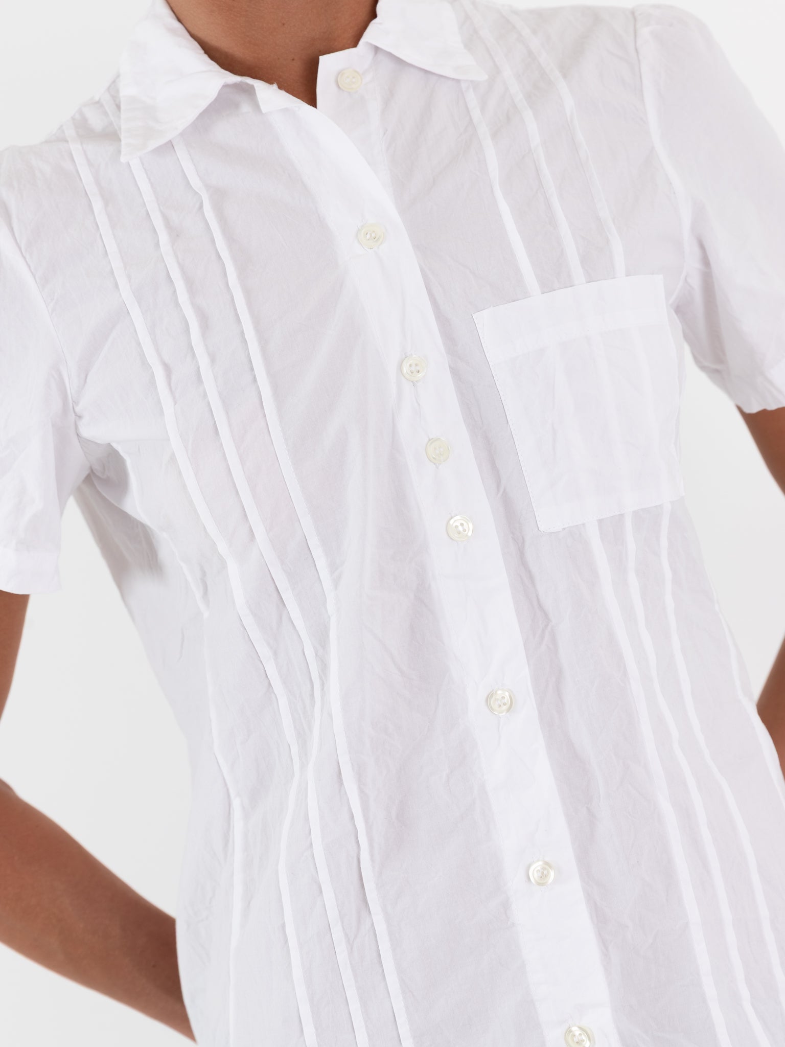Hazel Brown Pintuck Blouse - Worthwhile