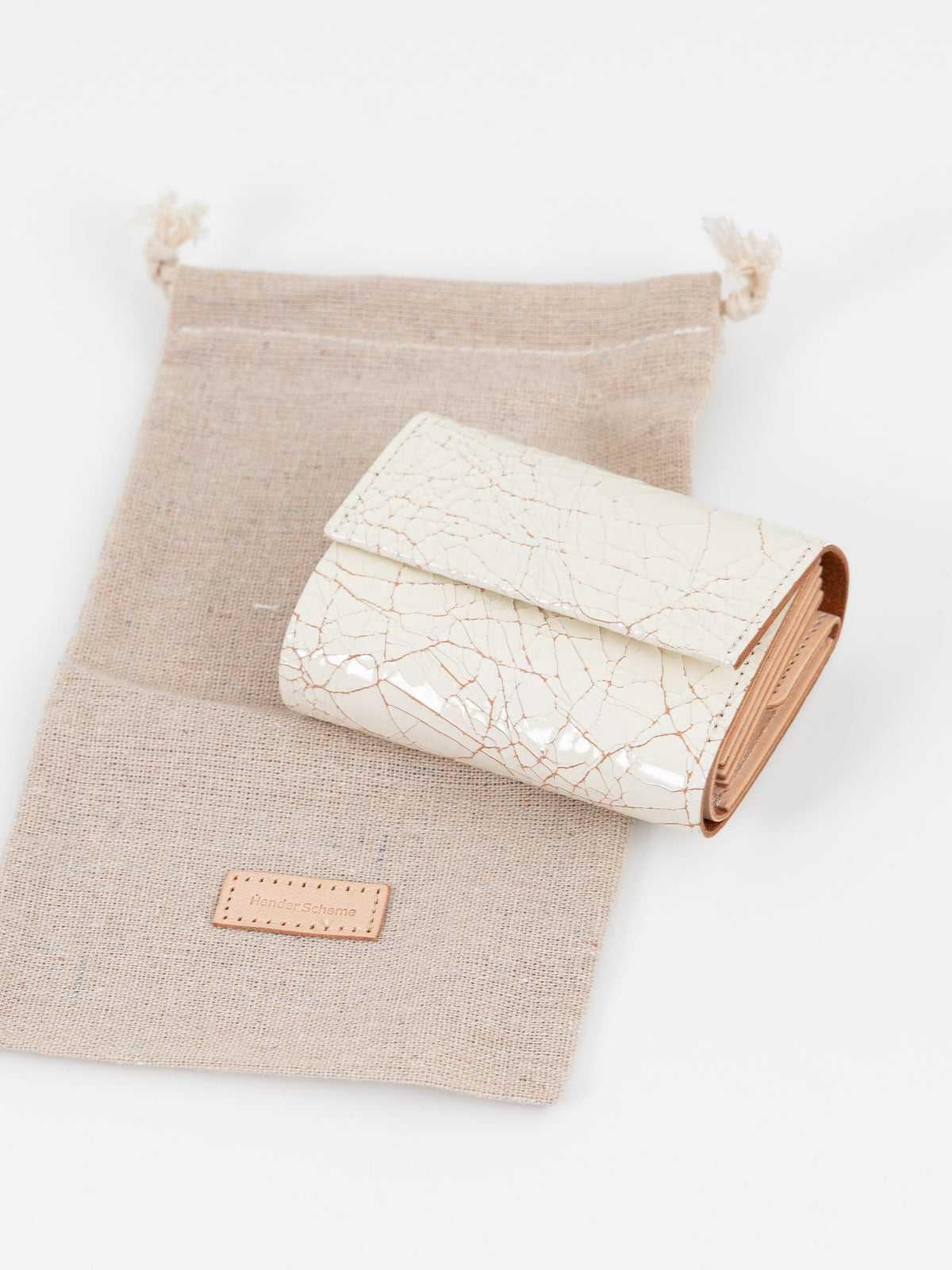 Hender Scheme Accordian Wallet in White - HENDER SCHEME at Worthwhile - shop WALLET
