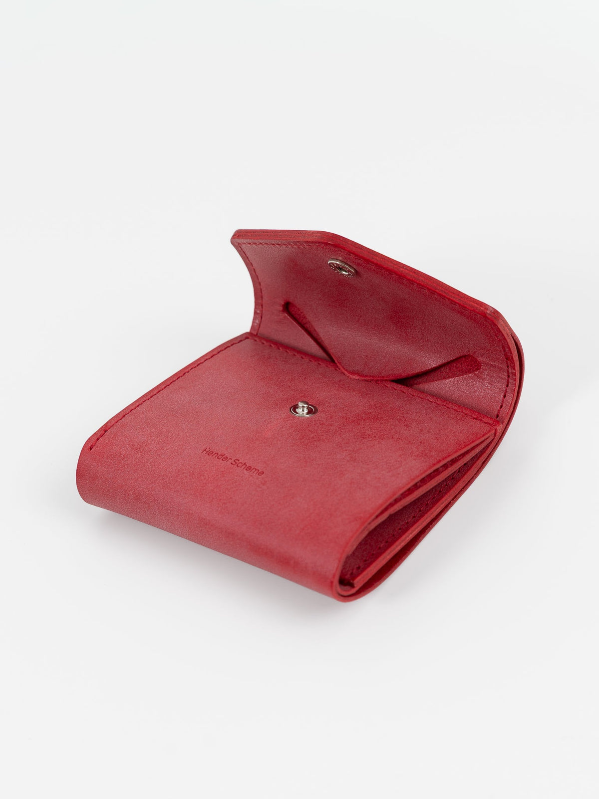Hender Scheme Flap Wallet in Red - HENDER SCHEME at Worthwhile - shop WALLET
