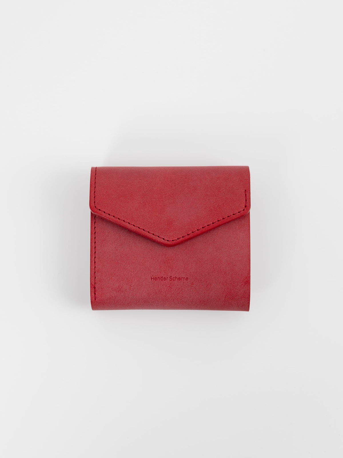 Hender Scheme Flap Wallet in Red - HENDER SCHEME at Worthwhile - shop WALLET