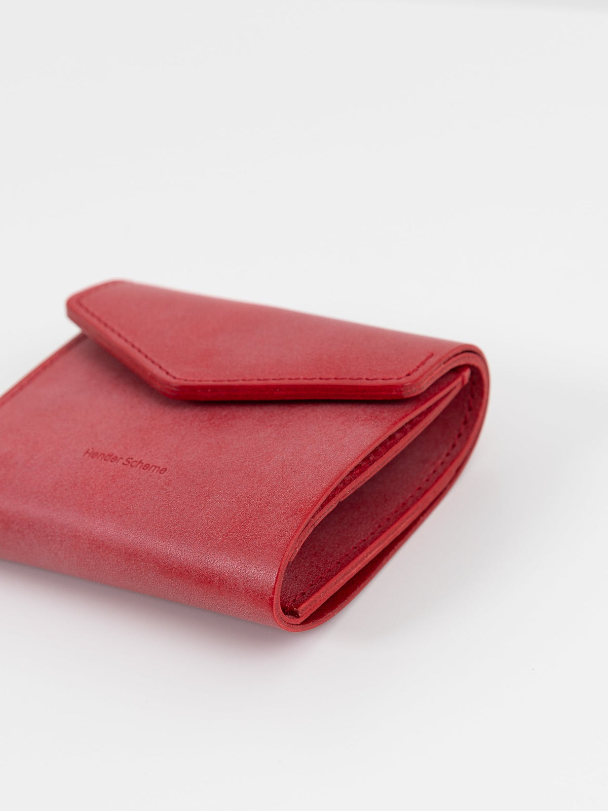 Hender Scheme Flap Wallet in Red - HENDER SCHEME at Worthwhile - shop WALLET
