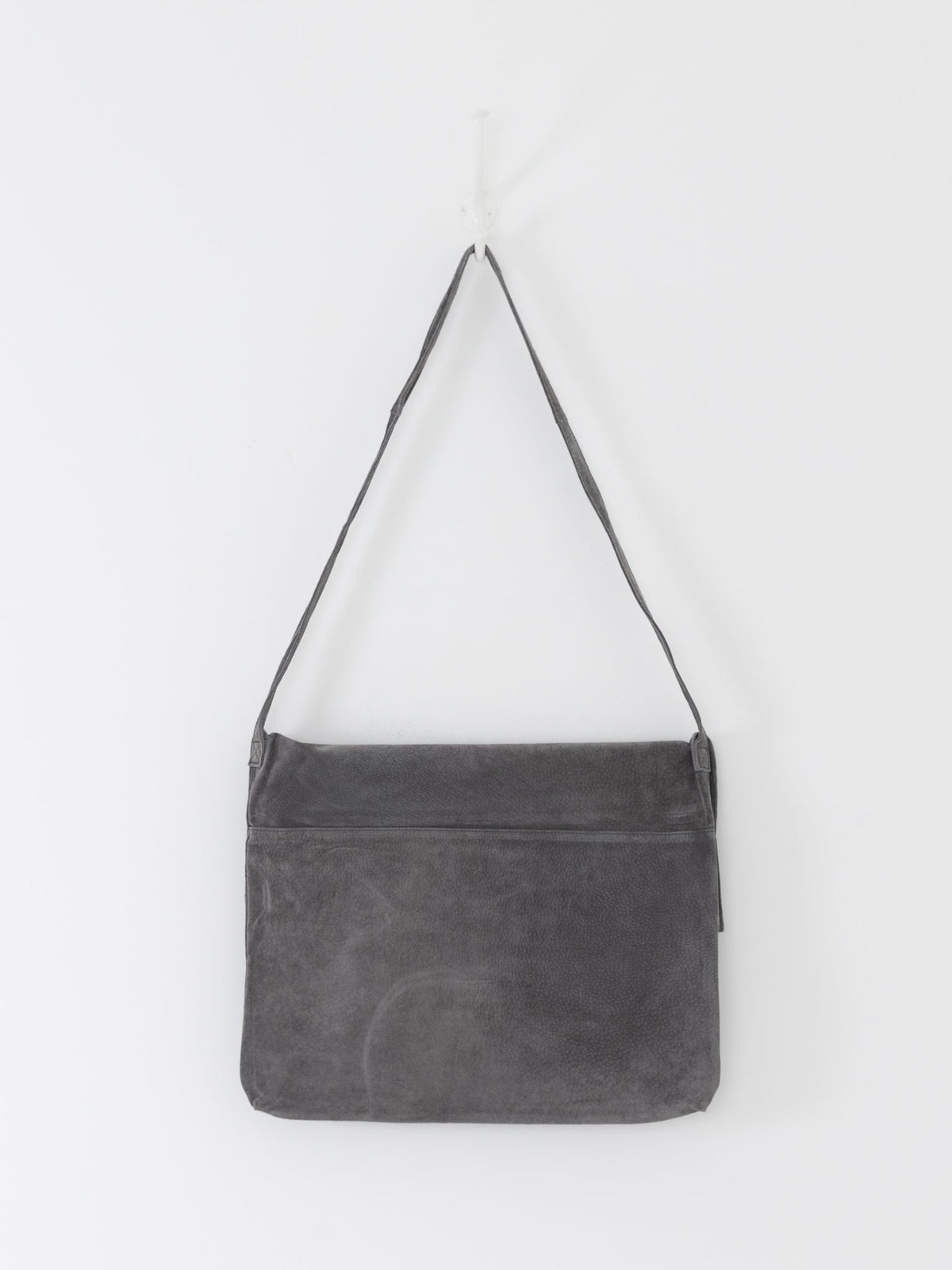 Hender Scheme Large Flap Shoulder Bag in Dark Grey - HENDER SCHEME at Worthwhile - shop BAG