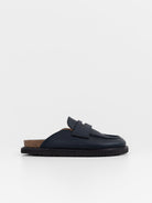 Hender Scheme Morgan Slide in Dark Navy - HENDER SCHEME at Worthwhile - shop SHOES