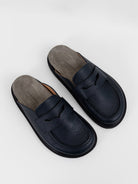 Hender Scheme Morgan Slide in Dark Navy - HENDER SCHEME at Worthwhile - shop SHOES