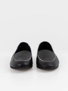 Hender Scheme Oval Moca Loafer in Black/Python - HENDER SCHEME at Worthwhile - shop SHOES