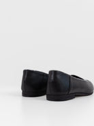 Hender Scheme Oval Moca Loafer in Black/Python - HENDER SCHEME at Worthwhile - shop SHOES