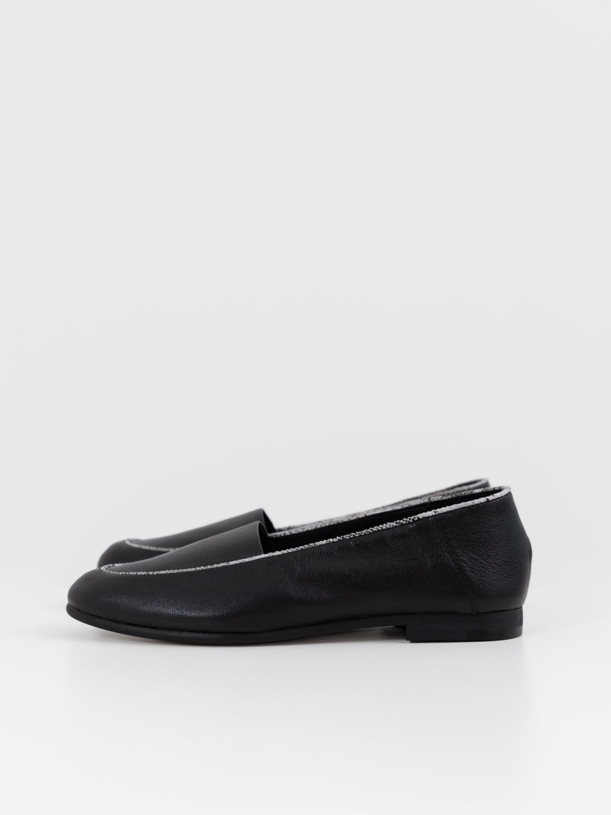 Hender Scheme Oval Moca Loafer in Black/Python - HENDER SCHEME at Worthwhile - shop SHOES