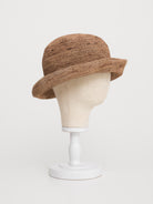 Horisaki Lampshade Straw Hat in Camel - HORISAKI at Worthwhile - shop HAT