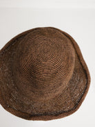 Horisaki Wide Brim Straw Hat in Brown - HORISAKI at Worthwhile - shop HAT