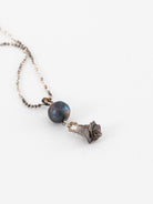 Atelier Inscrire Keshi Pearl with Rose Necklace - Worthwhile - ATELIER INSCRIRE