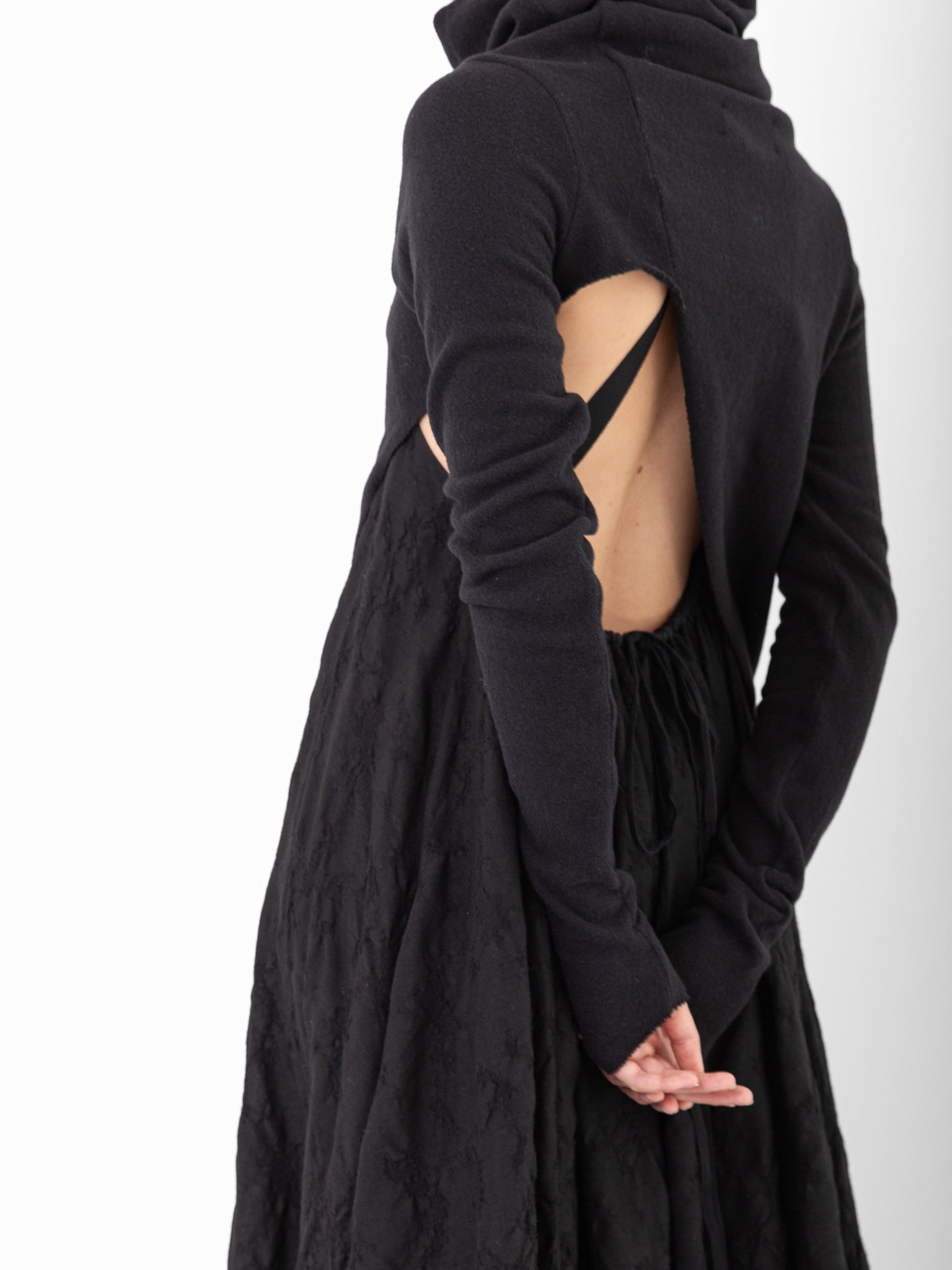 Marc LeBihan Knit Open Pullover, Black - Worthwhile
