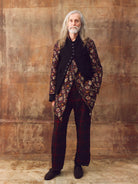 John Alexander Skelton Horace Jacket in Black & Floral Silk - JOHN ALEXANDER SKELTON at Worthwhile