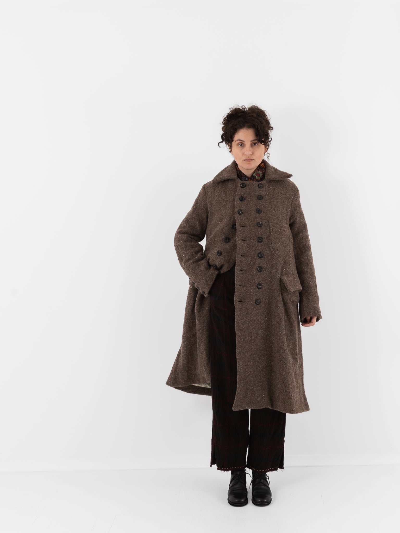 John Alexander Skelton Erskine Coat in Dark Oatmeal - JOHN ALEXANDER SKELTON at Worthwhile - shop COAT