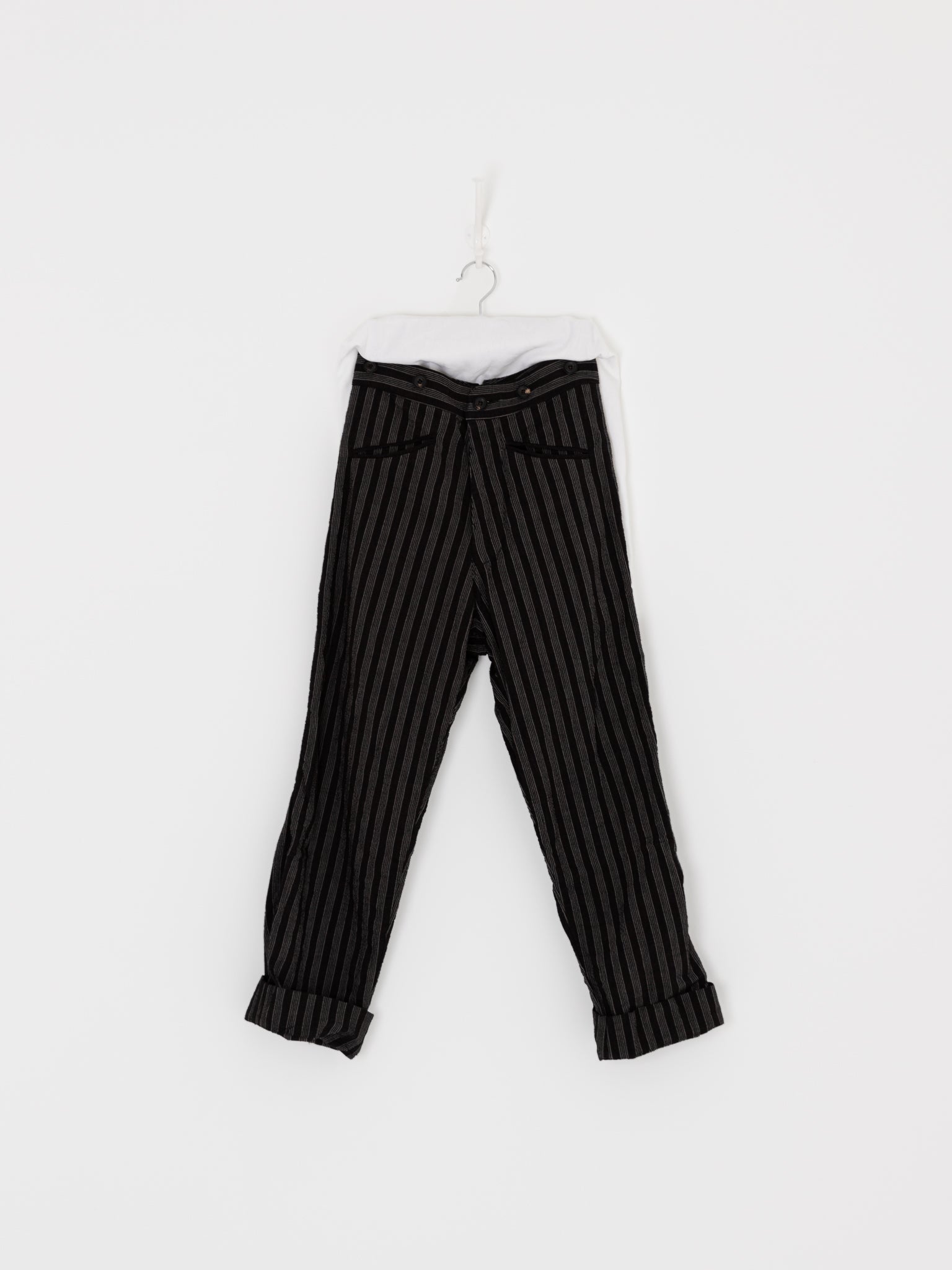 John Alexander Skelton Kilvert Trouser in Black/White - JOHN ALEXANDER SKELTON at Worthwhile - shop PANT