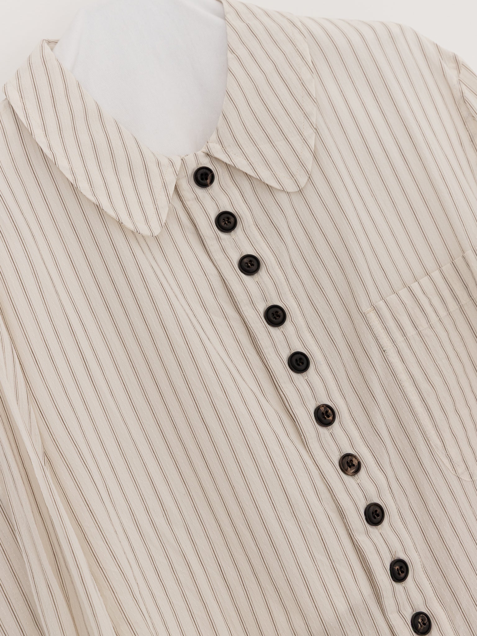John Alexander Skelton Equinox Shirt in White/Bronze - JOHN ALEXANDER SKELTON at Worthwhile - shop TOP
