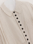 John Alexander Skelton Equinox Shirt in White/Bronze - JOHN ALEXANDER SKELTON at Worthwhile - shop TOP
