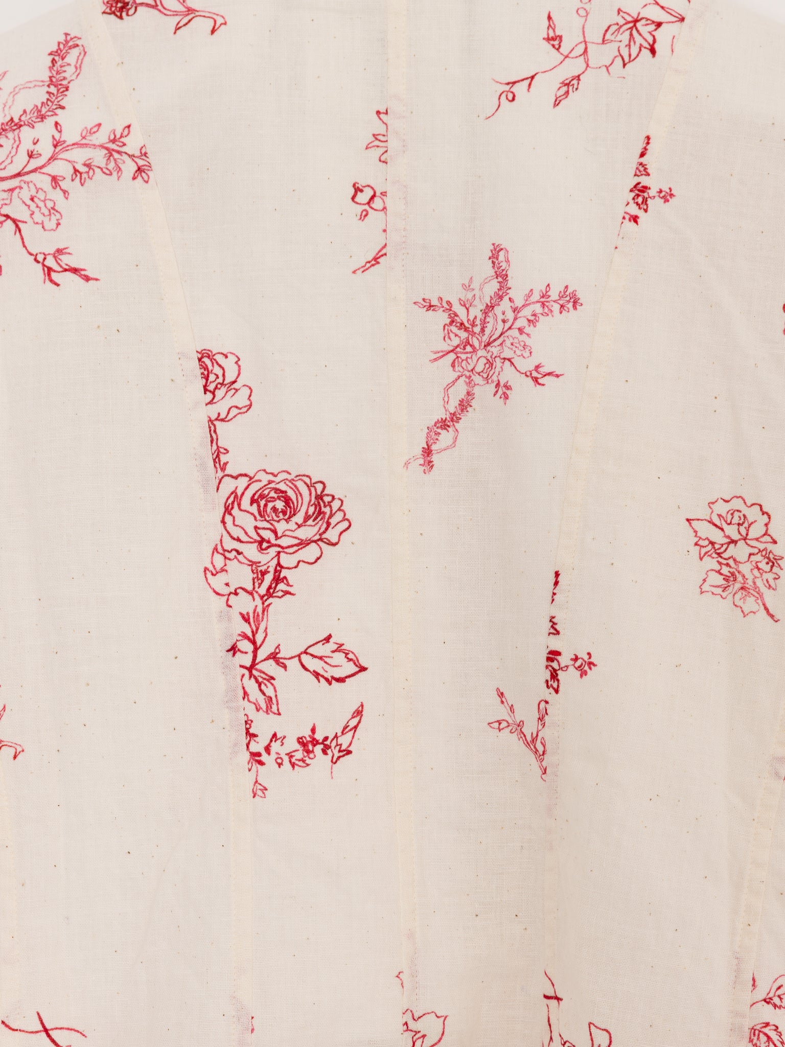 John Alexander Skelton Moon Shirt in Cream/Red - JOHN ALEXANDER SKELTON at Worthwhile - shop TOP