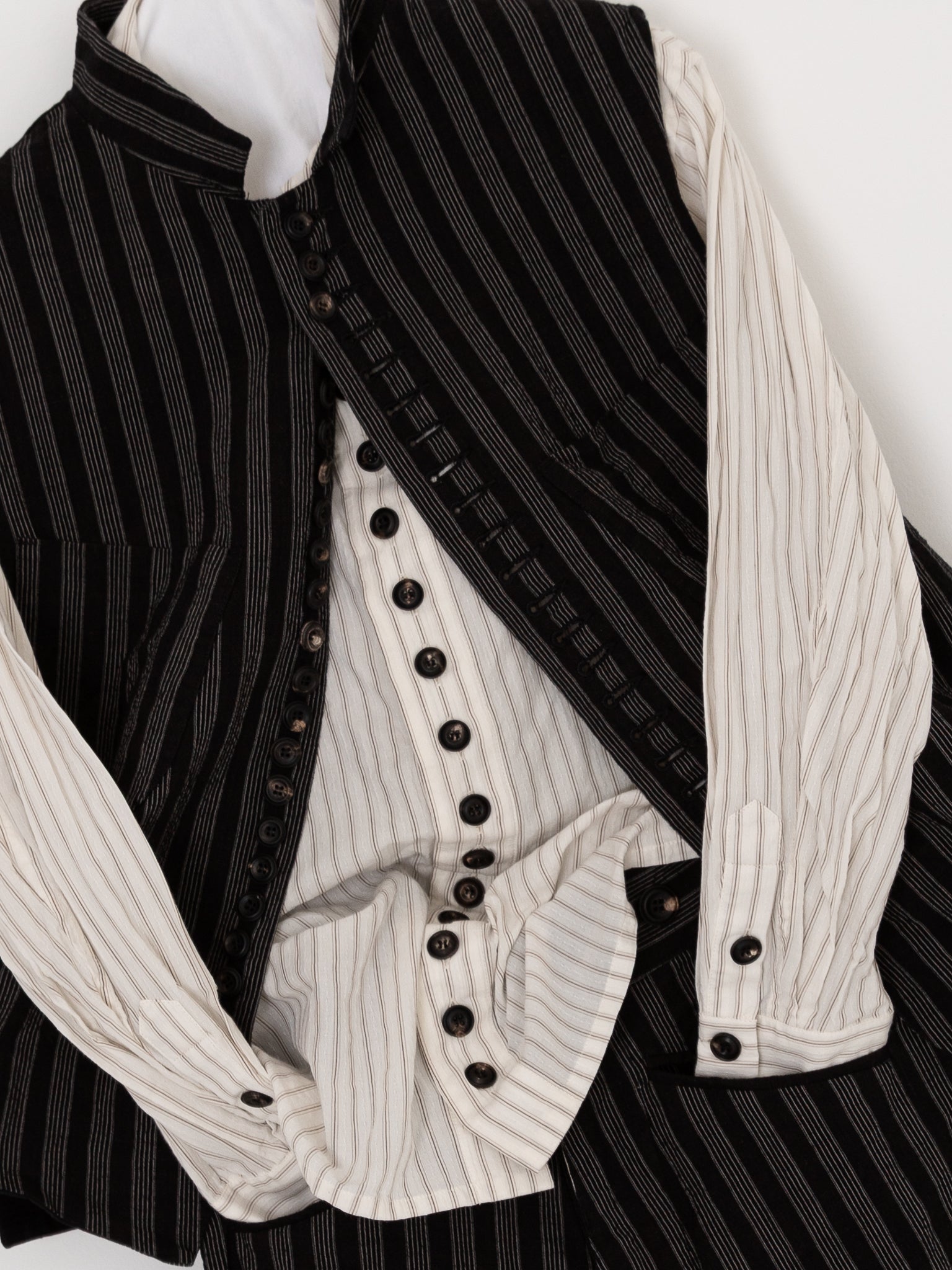 John Alexander Skelton Equinox Shirt in White/Bronze - JOHN ALEXANDER SKELTON at Worthwhile - shop TOP