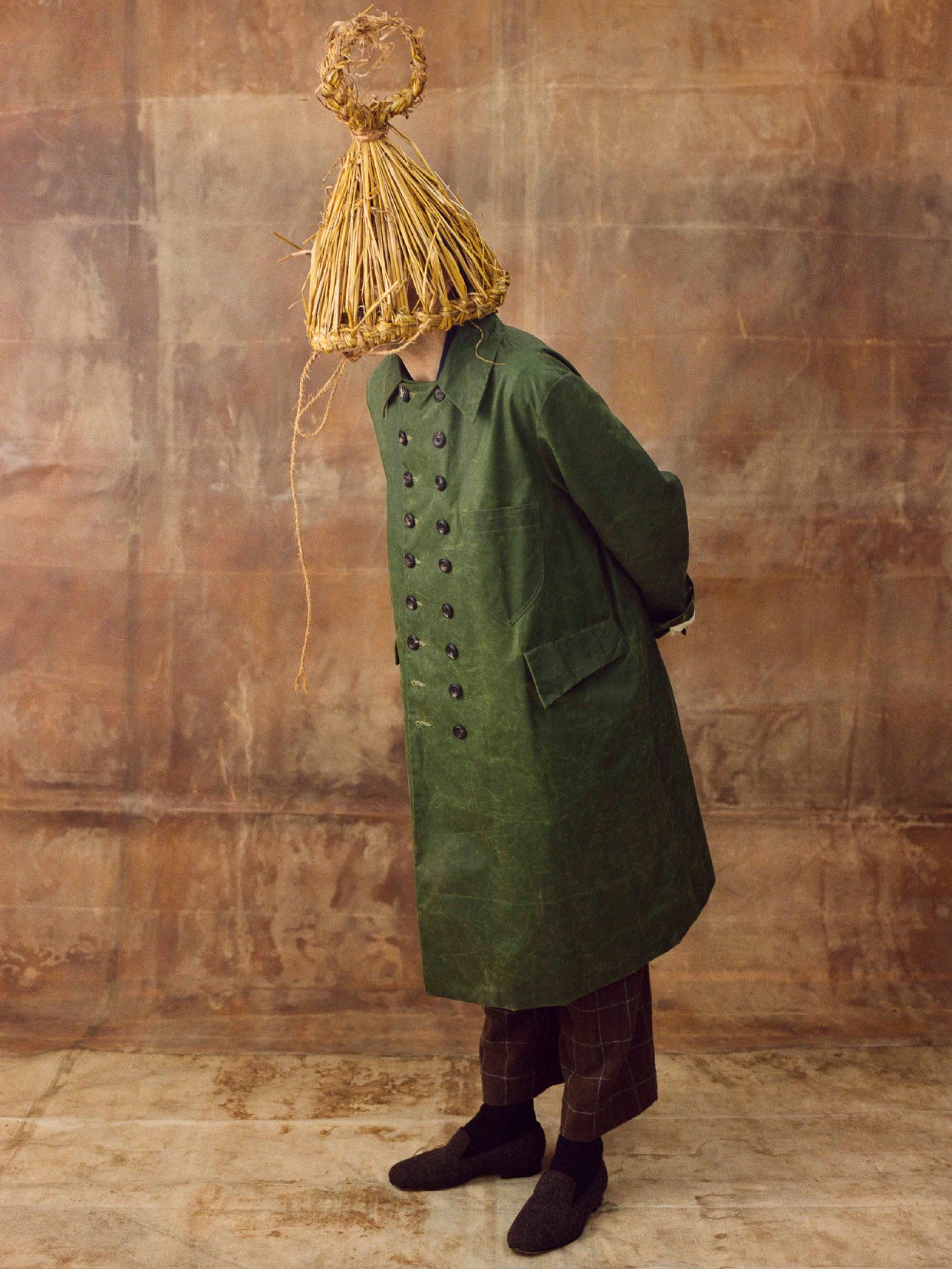 John Alexander Skelton Erskine Coat in Green - JOHN ALEXANDER SKELTON at Worthwhile
