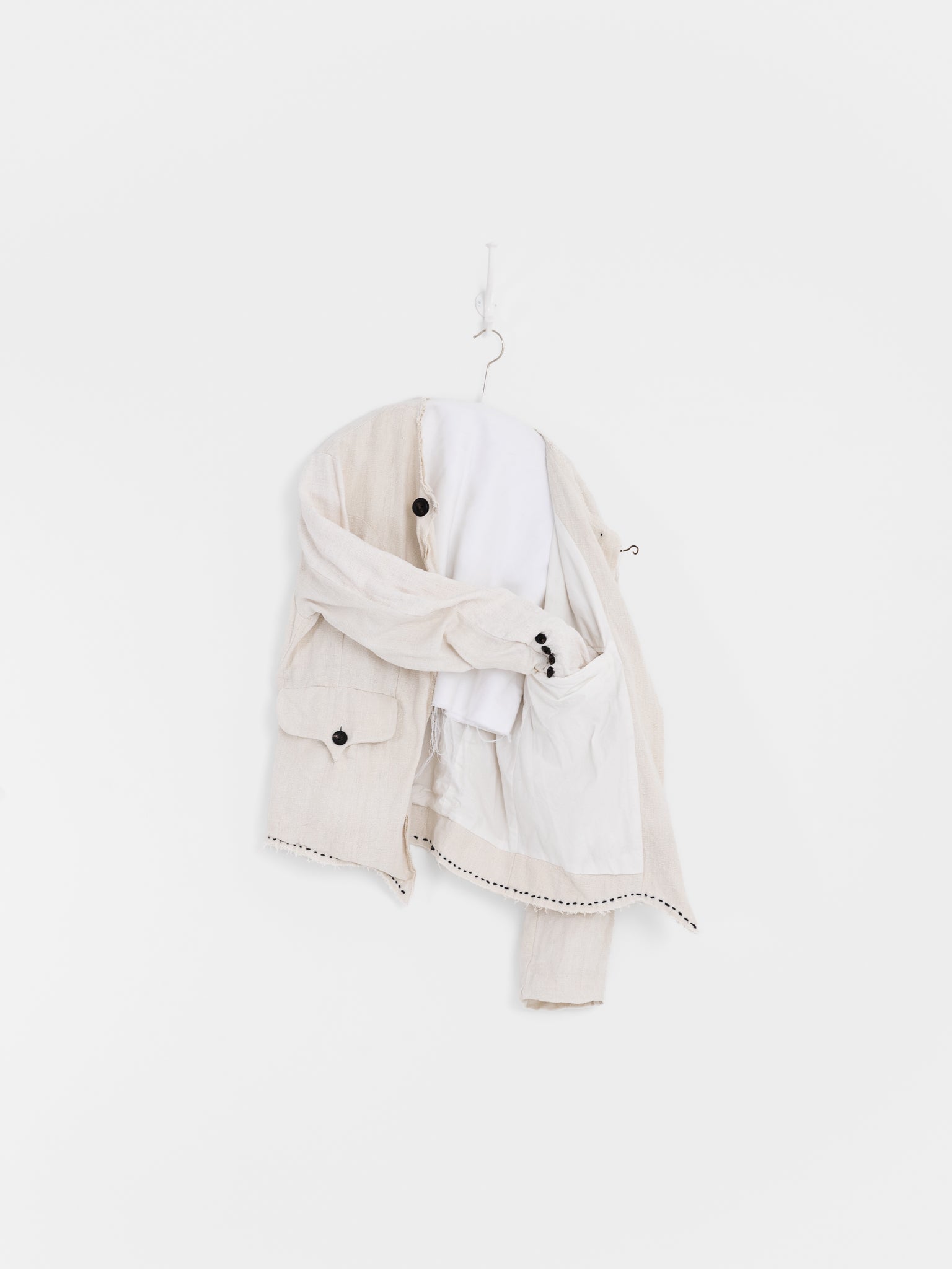 John Alexander Skelton Harlech Jacket in Antique Linen - JOHN ALEXANDER SKELTON at Worthwhile - shop JACKET