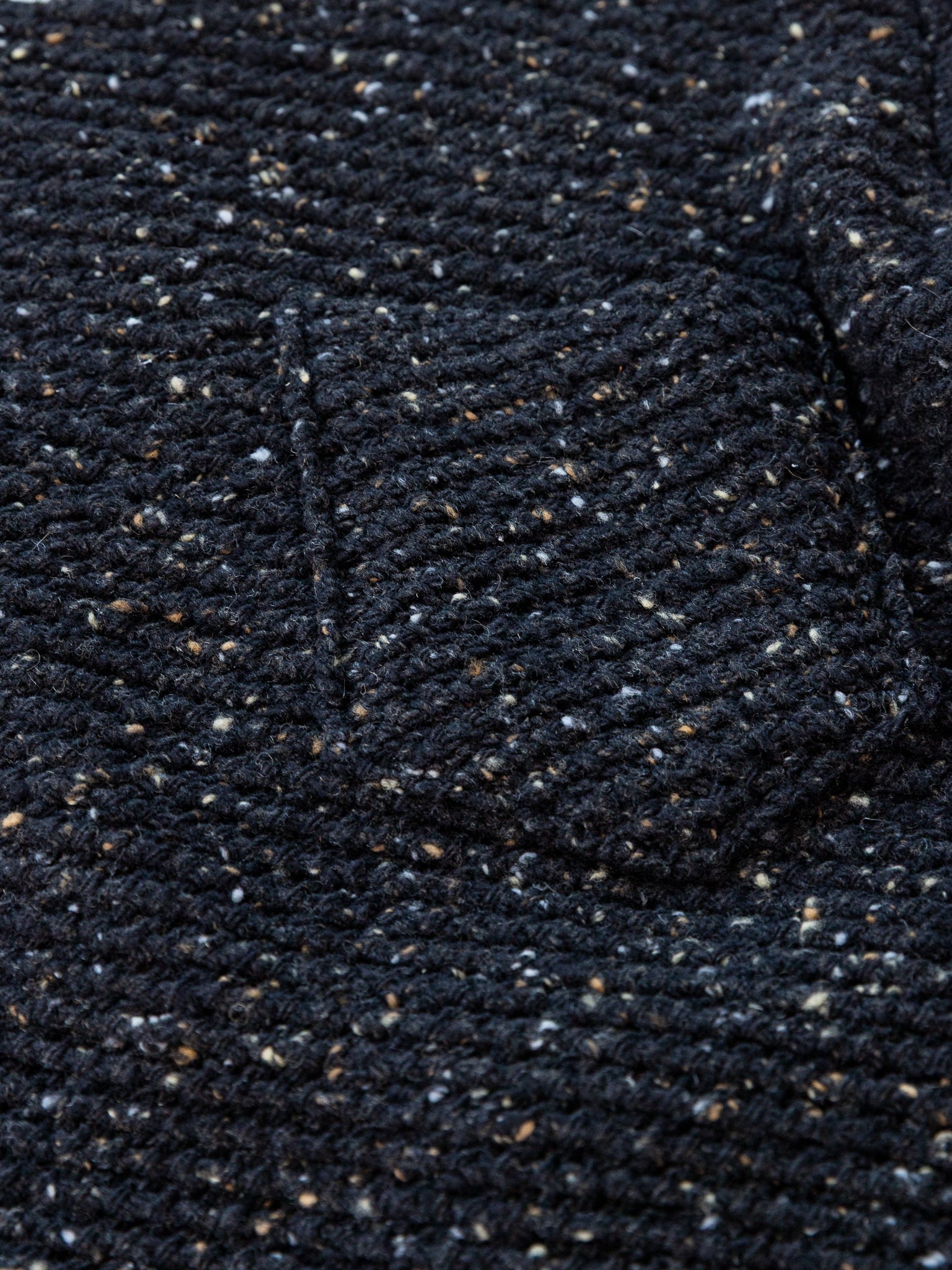 John Alexander Skelton Round Neck Pullover in Black Tweed - JOHN ALEXANDER SKELTON at Worthwhile - shop SWEATER