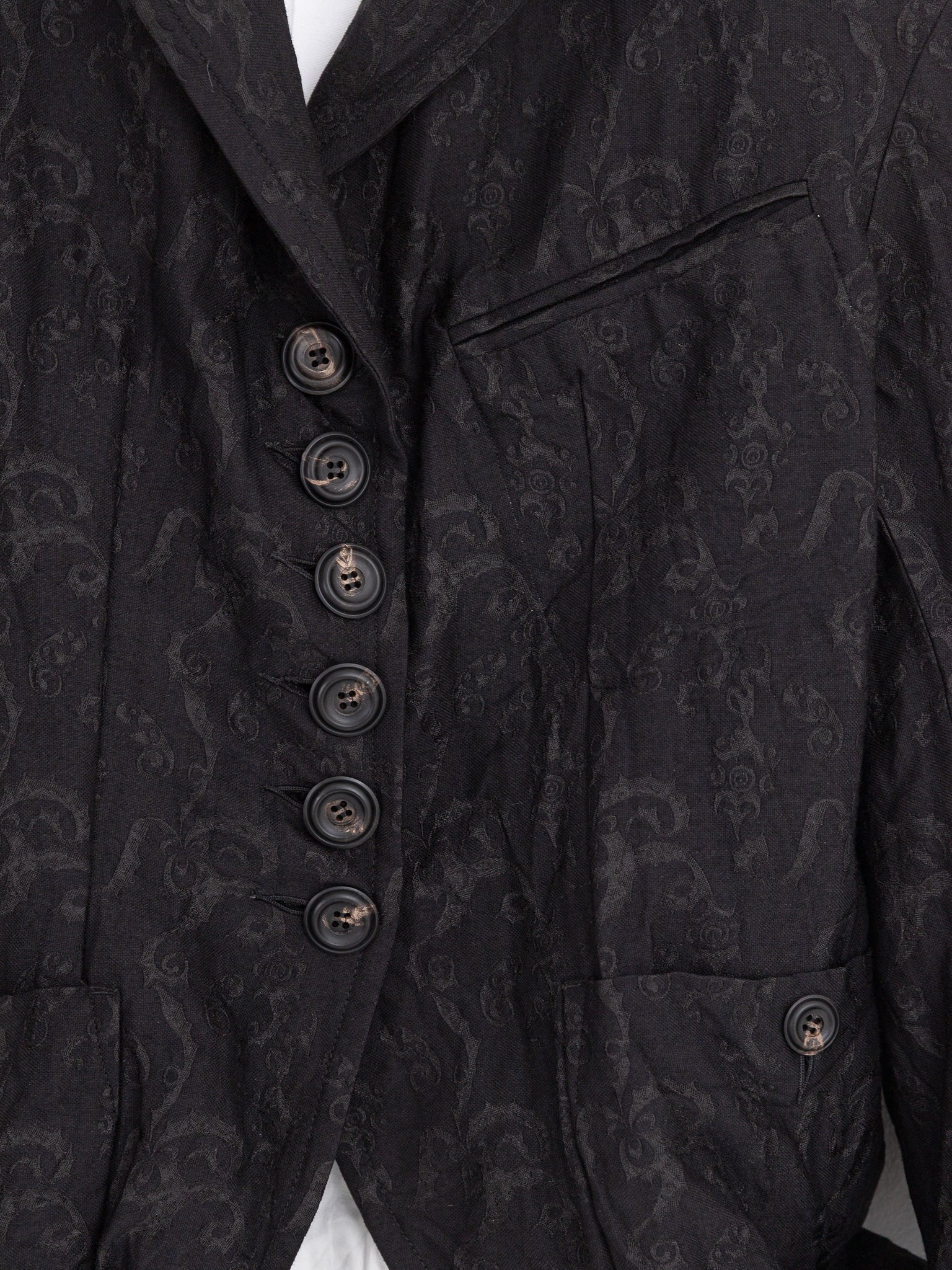 John Alexander Skelton Wayside Jacket in Black Jacquard - JOHN ALEXANDER SKELTON at Worthwhile - shop JACKET
